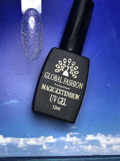 Global Fashion Magic Extension 1 9034 Builder Gel Νυχιών Λευκό 15ml