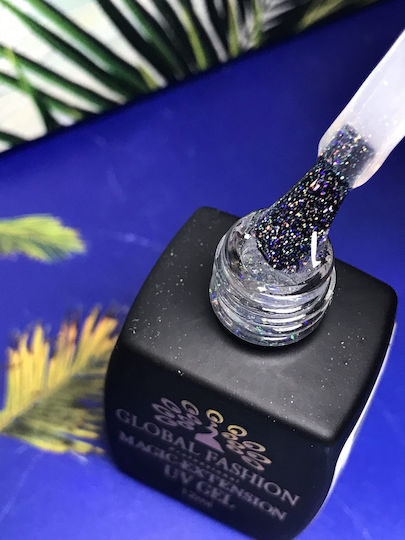Global Fashion Magic Extension 1 9034 Builder Gel Νυχιών Λευκό 15ml