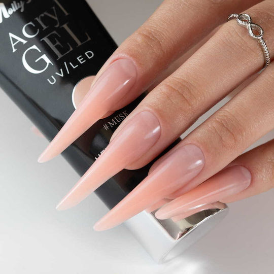 Molly Lac Musk Acrygel Gel pentru Unghii Roz 30ml