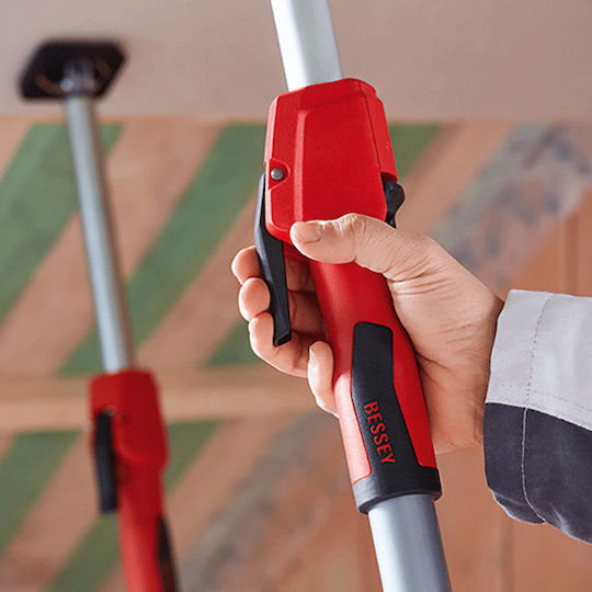 Bessey STE370 Hand Tool Telescopic Drywall Support Pole With Plastic Handle