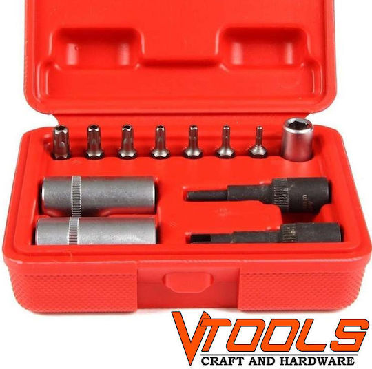 Vtools Vtools Комплект Инструменти за Ремонт на Климатични Системи VT7522 Комплект Ръчни Инструменти 12бр