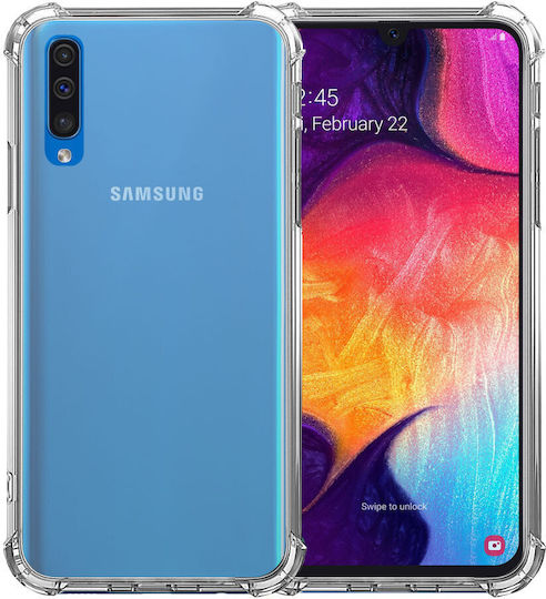 Прозрачен Силиконов Удароустойчив Калъф За Samsung A50s Съвместим Мобилен Пластмасова Задна Корица Ishield