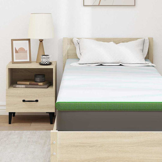 vidaXL Mattress Topper Single Polyester 80x200x6cm