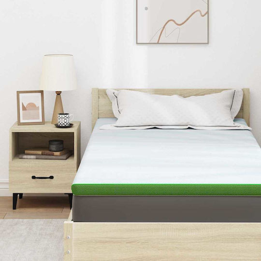 vidaXL Ανώστρωμα Μονό Polyester 90x190x6εκ.