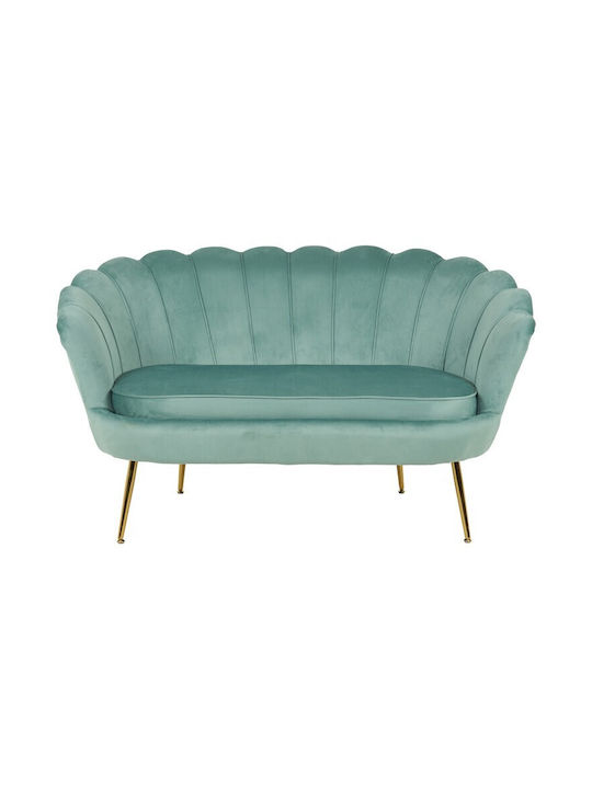 Daimon Doppelsitzer Sofa Samt Pistazie Farbe 134x70x77cm