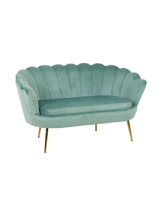Daimon Doppelsitzer Sofa Samt Pistazie Farbe 134x70x77cm