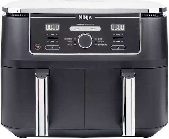 Ninja Foodi Max Dual Zone Air Fryer with Double Detachable Bucket 9.5lt Black