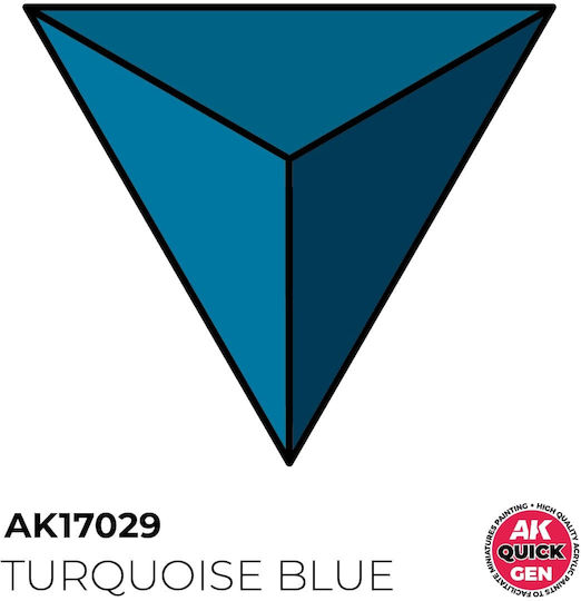 AK Interactive Боя за Моделизъм Turquoise Blue 17мл