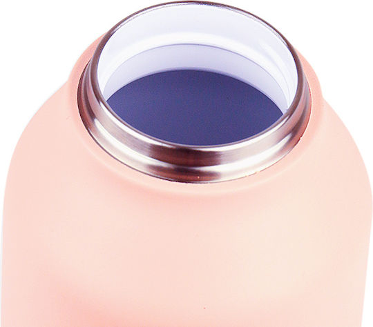 Runbott Runbott Thermosflasche Rostfreier Stahl BPA-frei 600ml Rosa