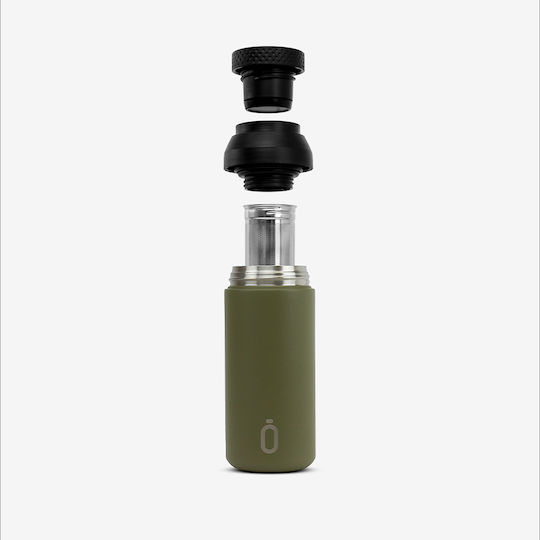 Runbott Ποτήρι Θερμός Ανοξείδωτο BPA Free 350ml Χακί