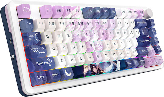 Redragon K681AGG-RGB-PRO Ασύρματο Gaming Μηχανικό Πληκτρολόγιο 75% με RGB φωτισμό (Αγγλικό US) Πολύχρωμο