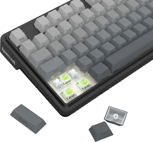 Redragon K673SP-RGB-PRO Wireless Gaming Mechanical Keyboard 65% with RGB lighting (English US)
