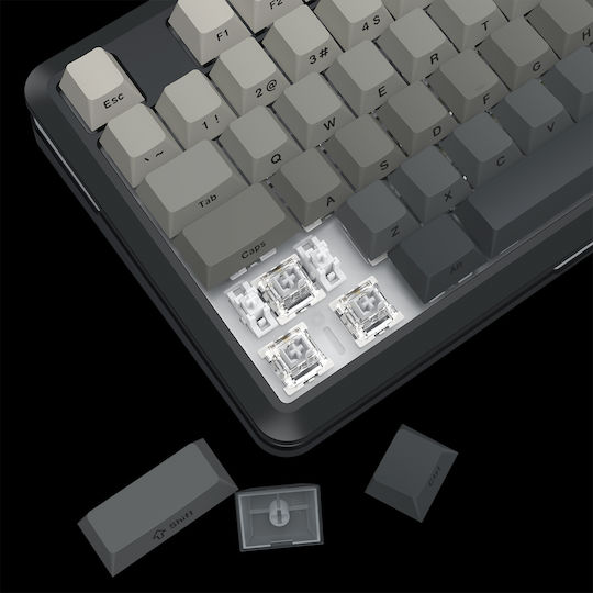 Redragon K734SP-RGB-PRO Ασύρματο Gaming Μηχανικό Πληκτρολόγιο 75% με RGB φωτισμό (Αγγλικό US)