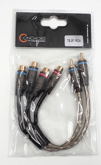 Conchord Cablu 2x RCA De Sex Masculin - 2x RCA De Sex Masculin 0.2m TS-2F