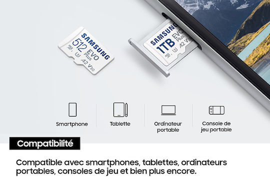 Samsung Pro Plus SDXC 1.0TB Клас 10 UHS-I с адаптер