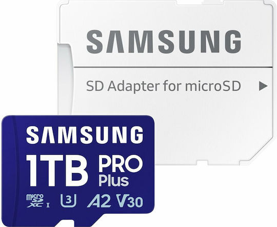 Samsung Pro Plus SDXC 1.0TB Клас 10 UHS-I с адаптер