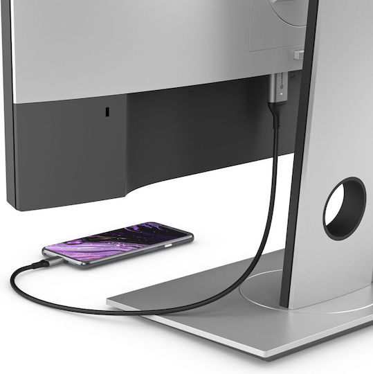 Alogic Konverter USB-C / HDMI männlich zu USB-C / HDMI weiblich Schwarz 1Stück (ULCHD02-SGR)