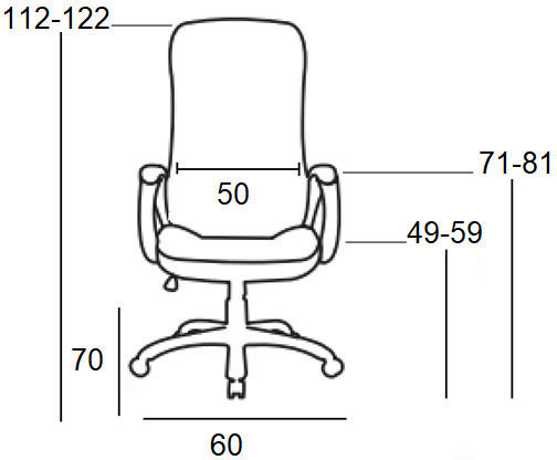 Zita Plus A9940 Scaun De Birou De Director Cu Brațe Negre