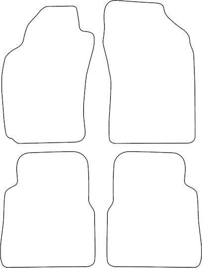 Set Covorașe Velur Potrivite Pentru Nissan Maxima Iv 1995-2000 Margine Neagră