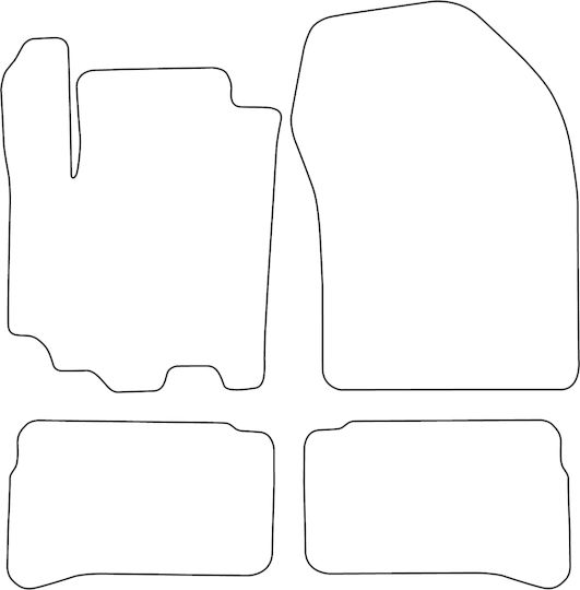 Set Velour Mats Fitting Suzuki Vitara Ii 2018 Lift Red Edging
