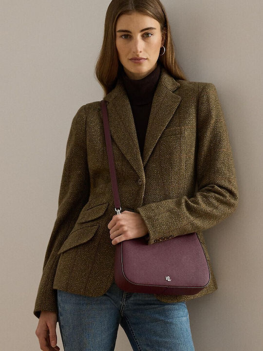 Leather Women's Bag Shoulder Burgundy