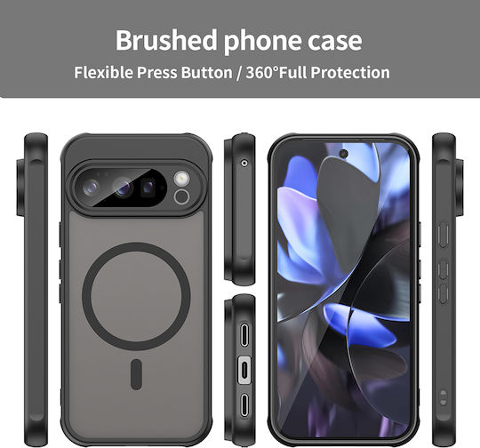 Techsuit Halofrost II Back Cover Plastic Black Google Pixel 10 Pro