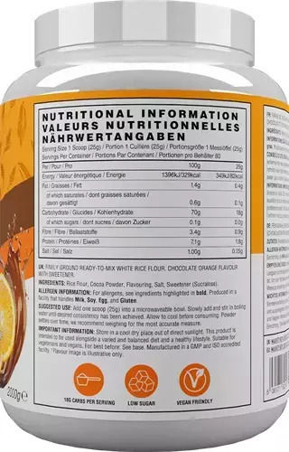 Naughty Boy COR - Cream Of Rice Ειδικό Συμπλήρωμα Διατροφής 2000gr Chocolate Orange