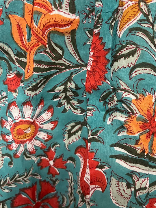 Kinderkleid Blumen Green