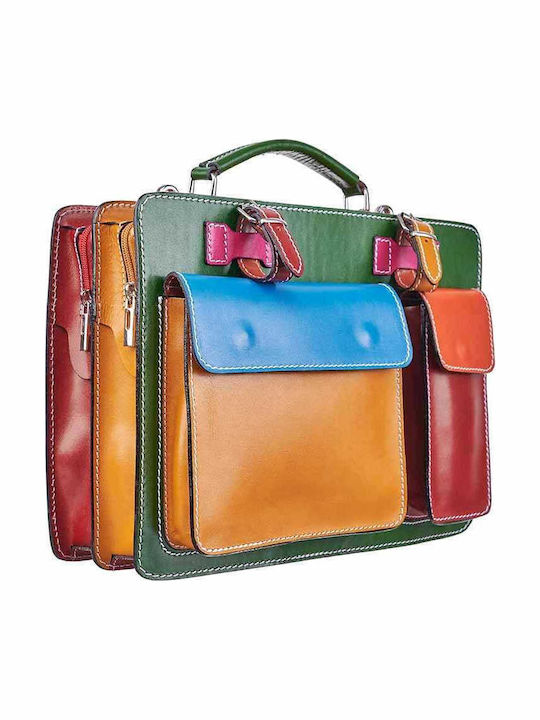 Leder Damentasche Handtasche Grün