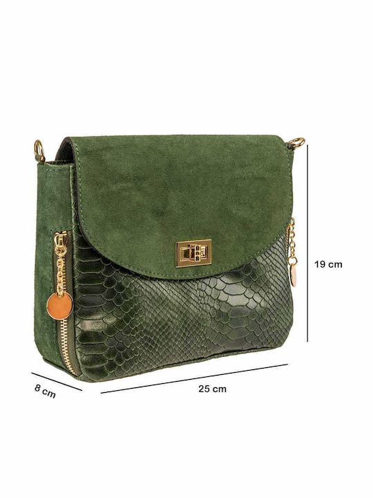 Leder Damenhandytasche Grün