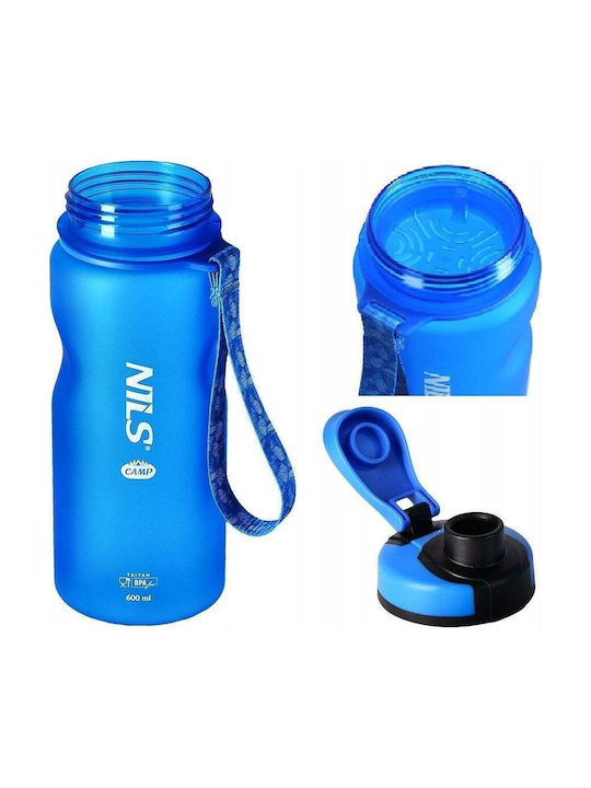 Nils Sticla de apa Plastic 600ml Albastru