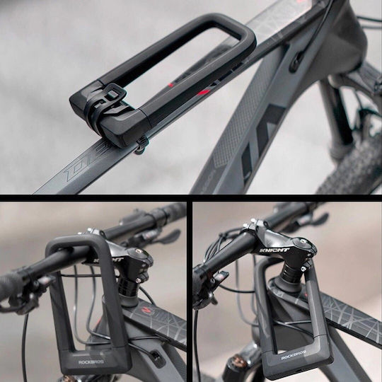 Rockbros Bicycle Pedal Lock with Key Black