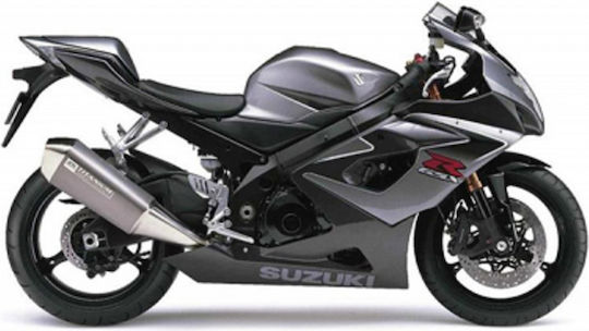 Komplettes Motorrad-Aufkleber-Set 20 Stück Custom Suzuki Gsx-r 1000 Anthrazit Schwarz 2006 K6