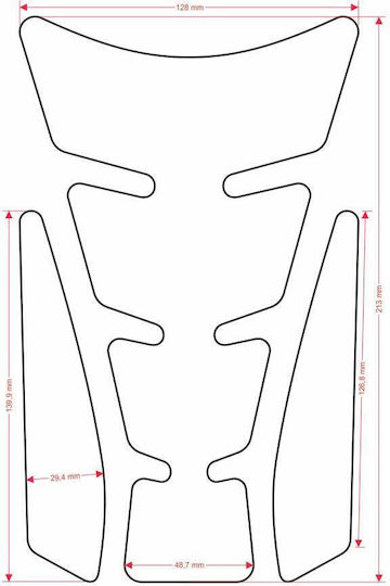 Cgsle7p Spirit Le 7 Blau Universaler Tankpad Aufkleber