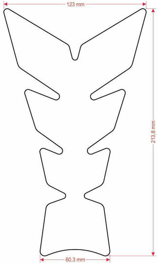 Autocolant Rezervor Cgmoon17p Mâini Multicolore Print Universal Tankpad