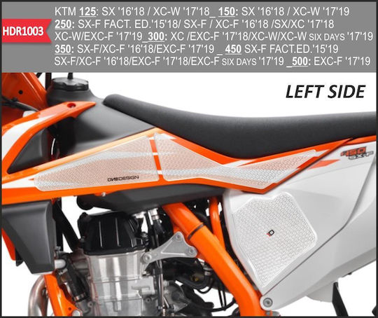 Аυτοκόλλητο Резервоар Странично Hdr1003 Ktm 125-150-250-300-350-450-500 Различни Щампи