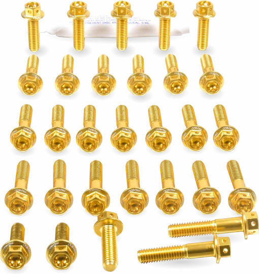 Kit Hex Bolts Aluminium Engine Kit Race Spec Mt-07 Eya186hxrge Gold Pro Bolt