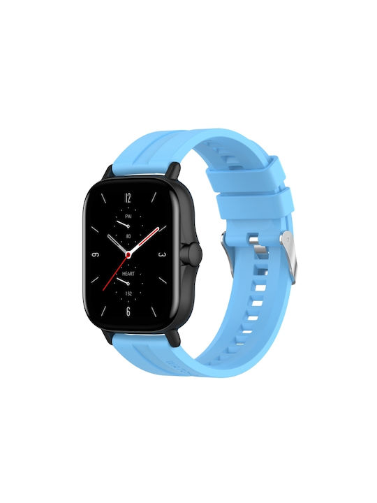 Каишка Силикон Син (Amazfit GTS 2e - Амазфит GTS 2e)