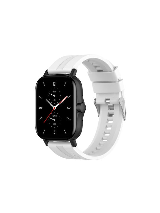 Каишка Силикон Бял (Amazfit GTS 2e - Амазфит GTS 2e)