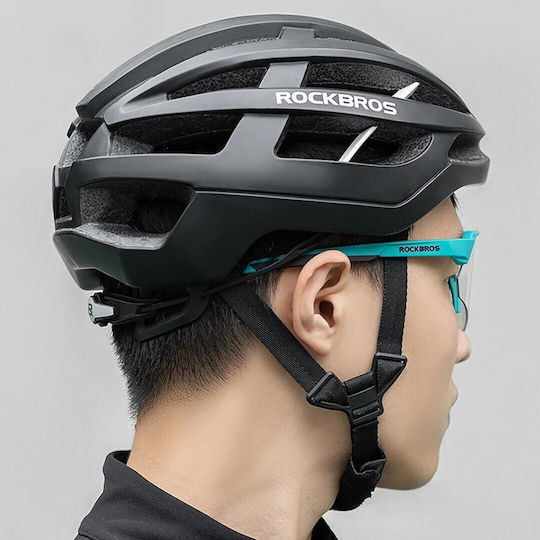 Rockbros Cycling Glasses With Gray Frame And Polarized Transparent Lenses