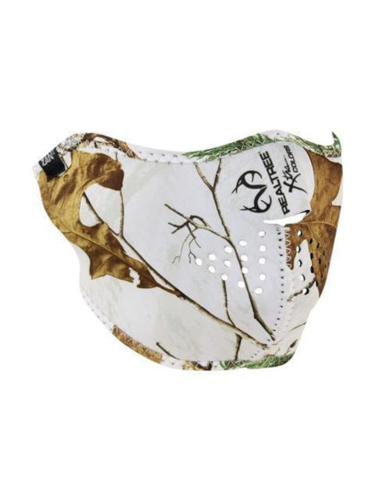 Zan Headgear Half Face Αναβάτη Μοτοσυκλέτας Neoprene Μαύρο Χρώμα