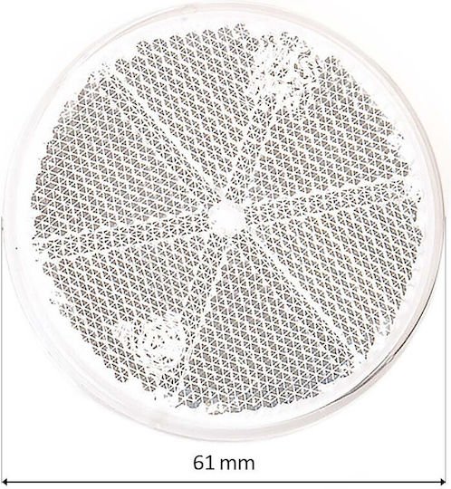 Round Reflector Was White Sticker 61 Mm 1 Pc