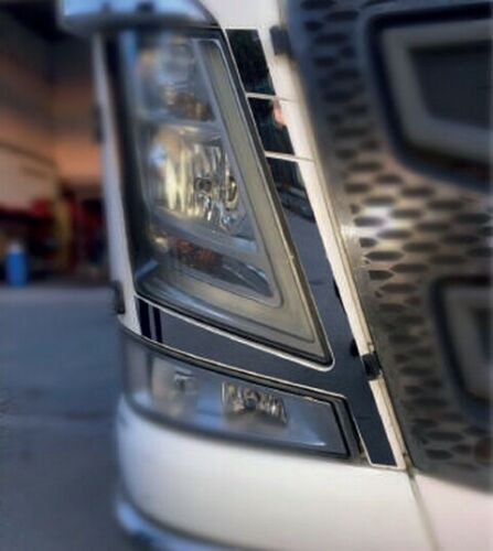 Decorative Stainless Steel Front Headlights Volvo Fh4 2013