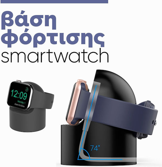 Smartwatch 003c Rosa Ladebasis