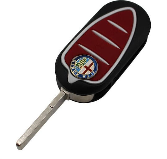 Foldable Car Key Shell with Blade with 3 Buttons Type for Alfa Romeo