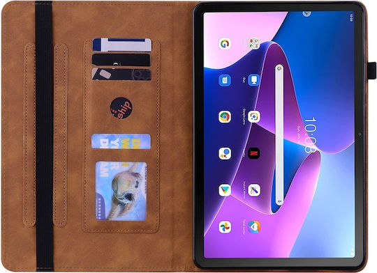 Flip Cover Δερμάτινη Καφέ (Lenovo Tab M10 (3rd Gen) 10.1'')