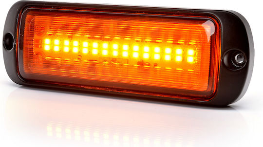 Led Strobe Warning Light Orange Was 12v-24v