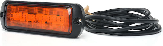 Led Strobe Warning Light Orange Was 12v-24v