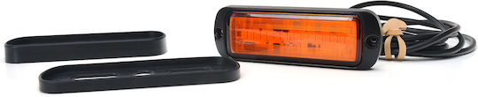 Led Strobe Warning Light Orange Was 12v-24v