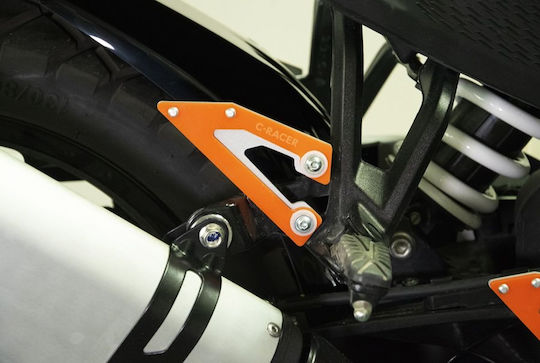 C-Racer Motorcycle Footpeg Protectors KTM 390 Adventure Black